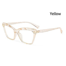 Load image into Gallery viewer, Square Women Reading Glasses Frame Crystal Multi-section  Optical Computer Glasses Square Design Reading Glasses For Women Light Blocking Computer Reader Glasses For Men And Women

