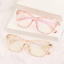 Load image into Gallery viewer, Square Women Reading Glasses Frame Crystal Multi-section  Optical Computer Glasses Square Design Reading Glasses For Women Light Blocking Computer Reader Glasses For Men And Women
