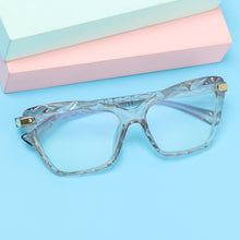 Load image into Gallery viewer, Square Women Reading Glasses Frame Crystal Multi-section  Optical Computer Glasses Square Design Reading Glasses For Women Light Blocking Computer Reader Glasses For Men And Women
