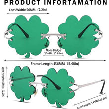 Load image into Gallery viewer, St. Patrick’s Day Irish Shamrock Sunglasses
