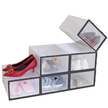 Load image into Gallery viewer, Stackable Shoe Storage Bin Transparent Dustproof
