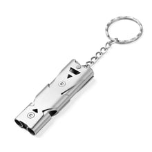 Load image into Gallery viewer, Stainless Emergency Outdoor Survival Whistle
