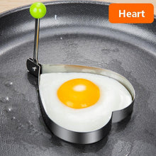 Load image into Gallery viewer, Stainless Steel 5 Style Fried Egg Pancake Shaper Omelet Mold Mould Frying Egg Cooking Tools Kitchen Accessories Gadget Rings Stainless Steel Fried Egg Ring Mold Omelette Pancake Rings Cute Shape Egg Mold Cooking Tools
