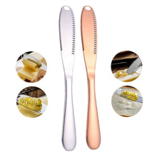 Load image into Gallery viewer, Stainless Steel And Copper Butter Spreader Cutter Slicer Knife
