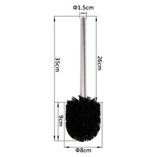 Load image into Gallery viewer, Stainless Steel Bathroom Toilet Brush Kitchen Cleaning Brush Silver Toilet Brush Scrubber Bathroom Cleaning Toilet Brush With Holder Cleaner Brushes For Bathroom Cleaning
