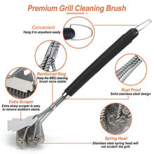 Load image into Gallery viewer, Stainless Steel BBQ Grill Cleaning Brush
