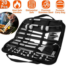 Load image into Gallery viewer, Stainless Steel BBQ Grill Tool Kit
