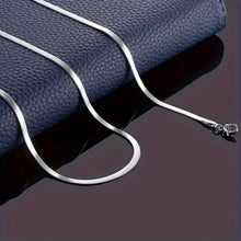 Load image into Gallery viewer, Stainless Steel Blade Unisex Flat Snake Clavicle Chain
