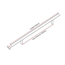 Load image into Gallery viewer, Stainless Steel Cabinet Handles Diameter 10mm Kitchen Door T Bar Straight Handle Pull Knobs Furniture Hardware European Bar Style Cabinet Pull
