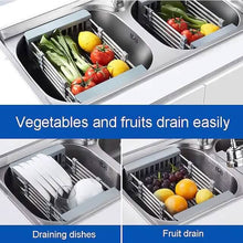 Load image into Gallery viewer, Stainless Steel Frame Drain Basket Telescopic Sink Frame
