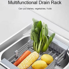 Load image into Gallery viewer, Stainless Steel Frame Drain Basket Telescopic Sink Frame
