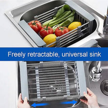 Load image into Gallery viewer, Stainless Steel Frame Drain Basket Telescopic Sink Frame
