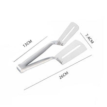Load image into Gallery viewer, Stainless Steel Frying Shovel Clip Multifunctional Steak BBQ Tongs Pancake Fried Pizza Steak Fish Spatula Bread Kitchen Tool Stainless Steel Cooking Tongs Multifunctional Kitchen Tongs for Making Salads and Flipping Steak Clamps
