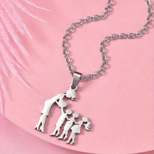 Load image into Gallery viewer, Stainless Steel Heartfelt Mother-Daughter-Son Necklace

