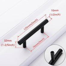 Load image into Gallery viewer, Stainless Steel Kitchen Door Cabinet T Bar Handle Pull Knob cabinet Knobs Furniture Handle Cupboard Drawer Handle Stainless Steel Hollow Bar Drawer Pulls Cupboard Knob for Kitchen Furniture Hardware

