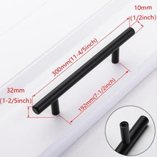 Load image into Gallery viewer, Stainless Steel Kitchen Door Cabinet T Bar Handle Pull Knob cabinet Knobs Furniture Handle Cupboard Drawer Handle Stainless Steel Hollow Bar Drawer Pulls Cupboard Knob for Kitchen Furniture Hardware
