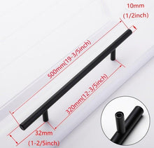 Load image into Gallery viewer, Stainless Steel Kitchen Door Cabinet T Bar Handle Pull Knob cabinet Knobs Furniture Handle Cupboard Drawer Handle Stainless Steel Hollow Bar Drawer Pulls Cupboard Knob for Kitchen Furniture Hardware
