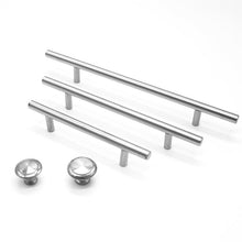 Load image into Gallery viewer, Stainless Steel Kitchen Door Cabinet T Bar Handle Pull Knob cabinet Knobs Furniture Handle Cupboard Drawer Handle Stainless Steel Hollow Bar Drawer Pulls Cupboard Knob for Kitchen Furniture Hardware

