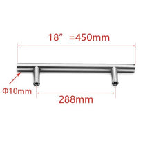 Load image into Gallery viewer, Stainless Steel Kitchen Door Cabinet T Bar Handle Pull Knob cabinet Knobs Furniture Handle Cupboard Drawer Handle Stainless Steel Hollow Bar Drawer Pulls Cupboard Knob for Kitchen Furniture Hardware
