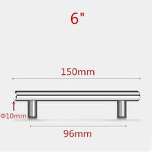 Load image into Gallery viewer, Stainless Steel Kitchen Door Cabinet T Bar Handle Pull Knob Door Pull Handle Stainless Door Handle Stainless Steel Hollow Bar Drawer Pulls Cupboard Knob For Kitchen Furniture
