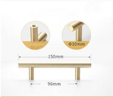 Load image into Gallery viewer, Stainless Steel Kitchen Door Cabinet T Bar Handle Pull Knob Door Pull Handle Stainless Door Handle Stainless Steel Hollow Bar Drawer Pulls Cupboard Knob For Kitchen Furniture
