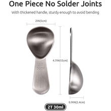 Load image into Gallery viewer, Stainless Steel Measuring Coffee Scoop
