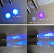 Load image into Gallery viewer, Stainless Steel Mini Pocket UV Black Light Flashlight Led Lamp Portable Flashlight Ultraviolet Pen Lights For Leak Pet Urine Bed Bug  Dry Stain &amp; Dye Detector Marker Checker Detection
