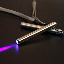 Load image into Gallery viewer, Stainless Steel Mini Pocket UV Black Light Flashlight Led Lamp Portable Flashlight Ultraviolet Pen Lights For Leak Pet Urine Bed Bug  Dry Stain &amp; Dye Detector Marker Checker Detection
