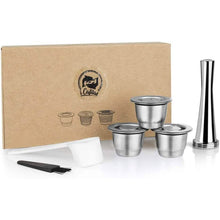 Load image into Gallery viewer, Stainless Steel Refillable Coffee Espresso Capsules
