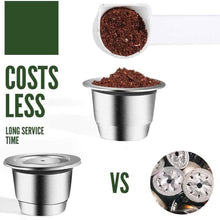 Load image into Gallery viewer, Stainless Steel Refillable Coffee Espresso Capsules
