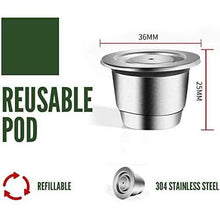 Load image into Gallery viewer, Stainless Steel Refillable Coffee Espresso Capsules
