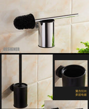 Load image into Gallery viewer, Stainless Steel Toilet Brush Holder Bathroom Cleaning Tool Holder With Toilet Brush Toilet Brush With Holder Bathroom Toilet Bowl Brush Set Non-Slip Handle Wall Mounted Floor Standing
