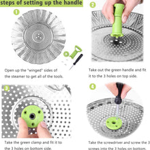 Load image into Gallery viewer, Stainless Steel Vegetable Steamer Basket
