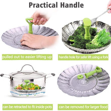 Load image into Gallery viewer, Stainless Steel Vegetable Steamer Basket

