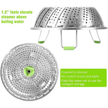 Load image into Gallery viewer, Stainless Steel Vegetable Steamer Basket
