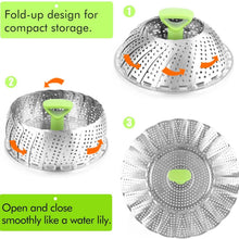 Load image into Gallery viewer, Stainless Steel Vegetable Steamer Basket
