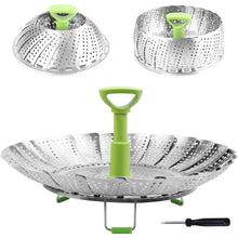 Load image into Gallery viewer, Stainless Steel Vegetable Steamer Basket
