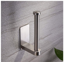 Load image into Gallery viewer, Stainless Steel Wall Toilet Paper Roll Holder Black Silver Self Adhesive Toilet Paper Holder for Bathroom Stick Wall Towel Rack
