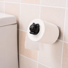 Load image into Gallery viewer, Stainless Steel Wall Toilet Paper Roll Holder Black Silver Self Adhesive Toilet Paper Holder for Bathroom Stick Wall Towel Rack
