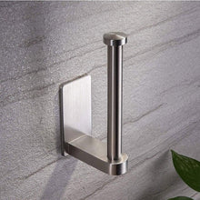 Load image into Gallery viewer, Stainless Steel Wall Toilet Paper Roll Holder Black Silver Self Adhesive Toilet Paper Holder for Bathroom Stick Wall Towel Rack
