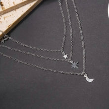 Load image into Gallery viewer, Star Moon Multi-layer Pendant Necklace
