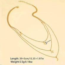Load image into Gallery viewer, Star Moon Multi-layer Pendant Necklace
