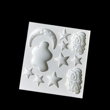 Load image into Gallery viewer, Star Moon Shape Silicone Mould Cake Mold Gummy Chocolate Mold Baking Appliance Star Moon Clouds Rainbow Shaped Silicone Fondant Molds Candy Chocolate Mold For Kitchen
