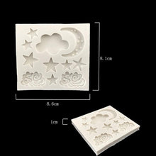 Load image into Gallery viewer, Star Moon Shape Silicone Mould Cake Mold Gummy Chocolate Mold Baking Appliance Star Moon Clouds Rainbow Shaped Silicone Fondant Molds Candy Chocolate Mold For Kitchen
