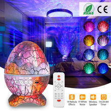 Load image into Gallery viewer, Star Project Lamp Galaxy Light Dinosaur Egg with Wireless Speaker and Remote Control
