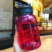 Load image into Gallery viewer, Starry Sky Gradient Glass Water Bottle With Protective Bag Cute Fashion Leak Proof Water Cup for Girls Sport Drink Bottles  Creative Glass Water Bottle Portable Outdoor Sport Water Bottles
