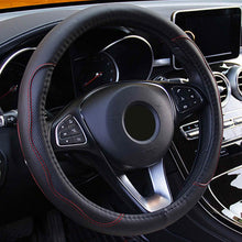 Load image into Gallery viewer, Steering Wheel Cover 14.5"- 15" Diameter Universal Fiber Leather
