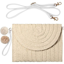 Load image into Gallery viewer, Straw Handmade Shoulder Bag
