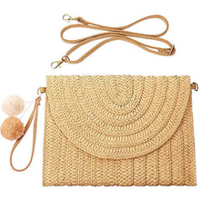Load image into Gallery viewer, Straw Handmade Shoulder Bag
