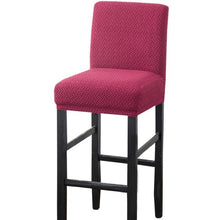Load image into Gallery viewer, Stretch High-Hoot Bar Stool Chair Cover Polar Fleece Solid Color Bar Cafe Front Desk Restaurant Wedding Chair Protective Cover Stretch Chair Cover For Dining Room Elastic Material Slipcover For Office Chair
